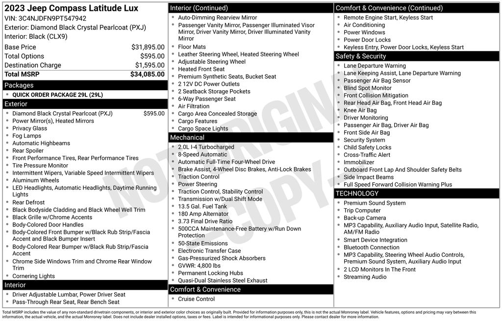 jeep compass 2023 3C4NJDFN9PT547942 image jeep compass 2023 3C4NJDFN9PT547942 image