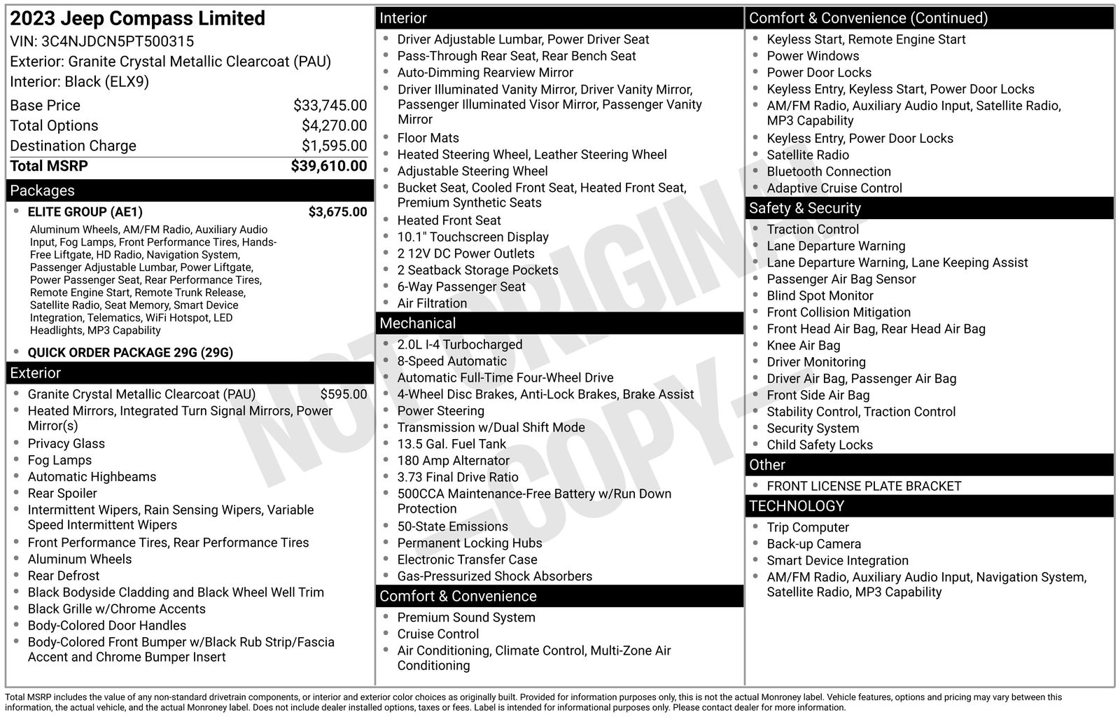jeep compass 2023 3C4NJDCN5PT500315 image jeep compass 2023 3C4NJDCN5PT500315 image