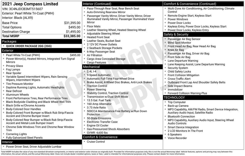 jeep compass 2021 3C4NJDCB3MT515607 image jeep compass 2021 3C4NJDCB3MT515607 image