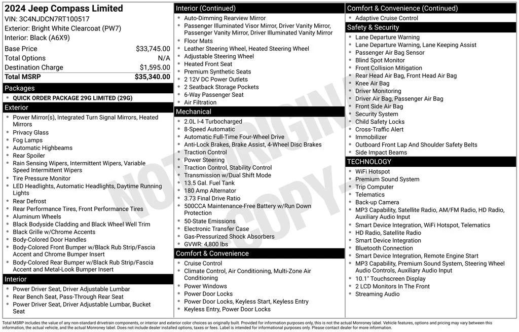 jeep compass 2024 3C4NJDCN7RT100517 image jeep compass 2024 3C4NJDCN7RT100517 image