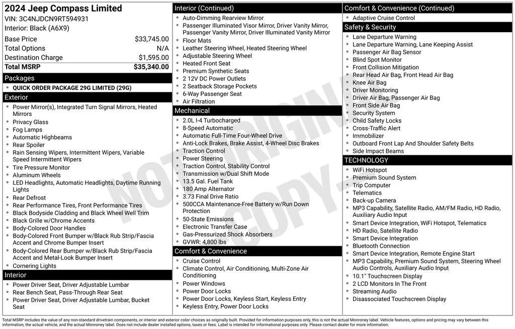 jeep compass 2024 3C4NJDCN9RT594931 image jeep compass 2024 3C4NJDCN9RT594931 image