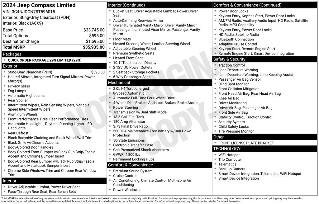 jeep compass 2024 3C4NJDCN7RT596015 image jeep compass 2024 3C4NJDCN7RT596015 image