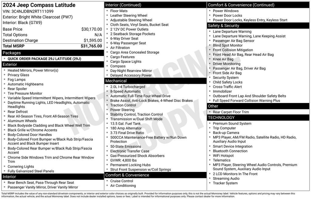 jeep compass 2024 3C4NJDBN2RT111099 image jeep compass 2024 3C4NJDBN2RT111099 image