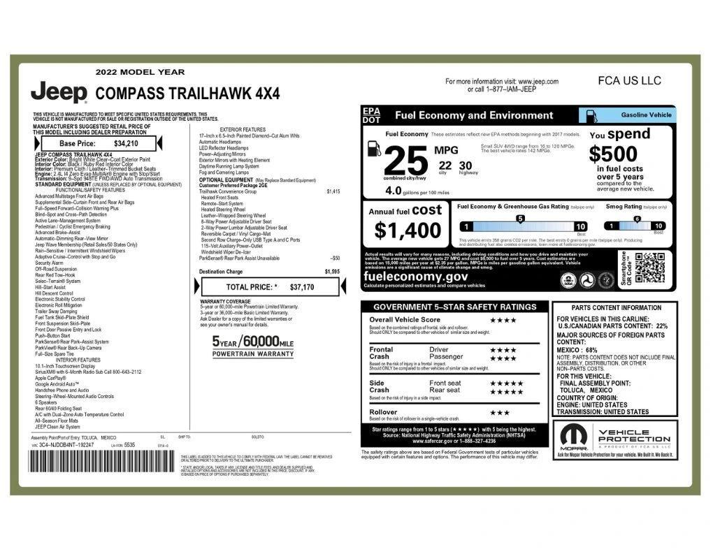 jeep compass 2022 3C4NJDDB4NT192247 image jeep compass 2022 3C4NJDDB4NT192247 image
