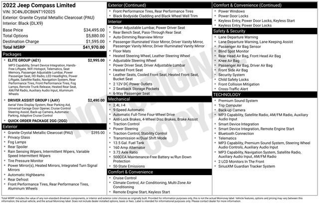 jeep compass 2022 3C4NJDCB6NT192025 image jeep compass 2022 3C4NJDCB6NT192025 image