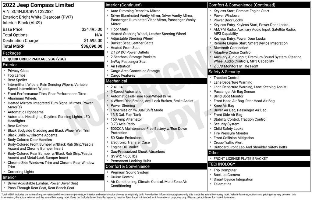 jeep compass 2022 3C4NJDCB9NT222831 image jeep compass 2022 3C4NJDCB9NT222831 image