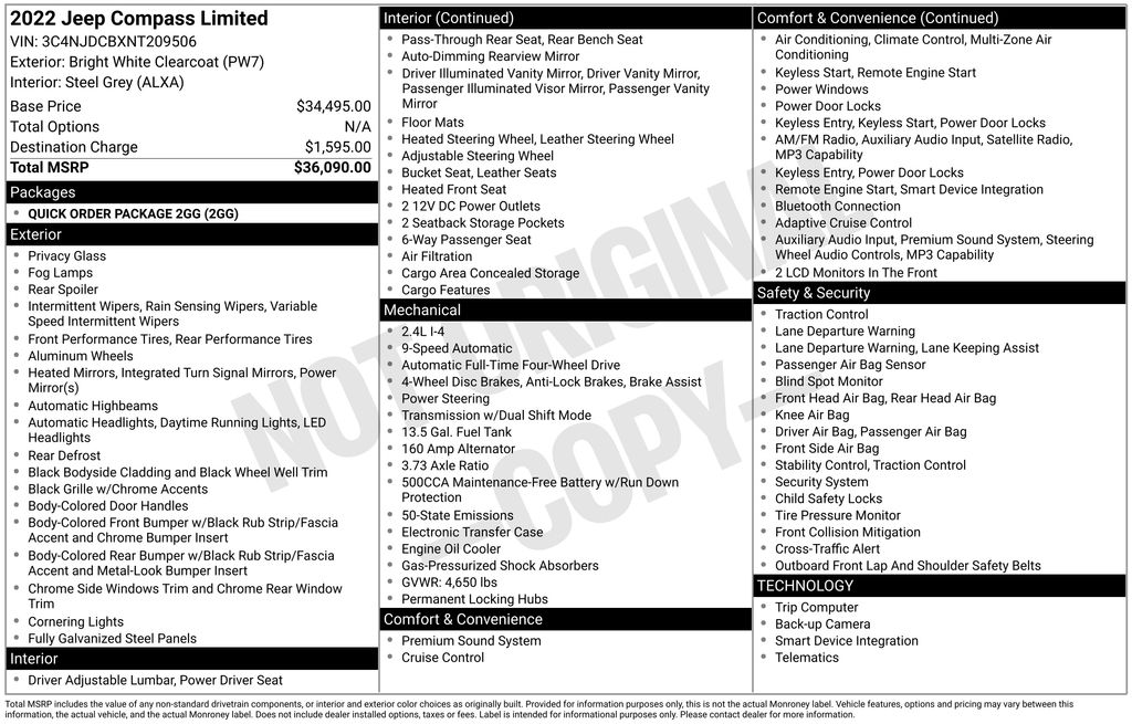 jeep compass 2022 3C4NJDCBXNT209506 image jeep compass 2022 3C4NJDCBXNT209506 image