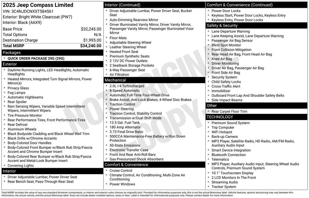 jeep compass 2025 3C4NJDCNXST584561 image jeep compass 2025 3C4NJDCNXST584561 image