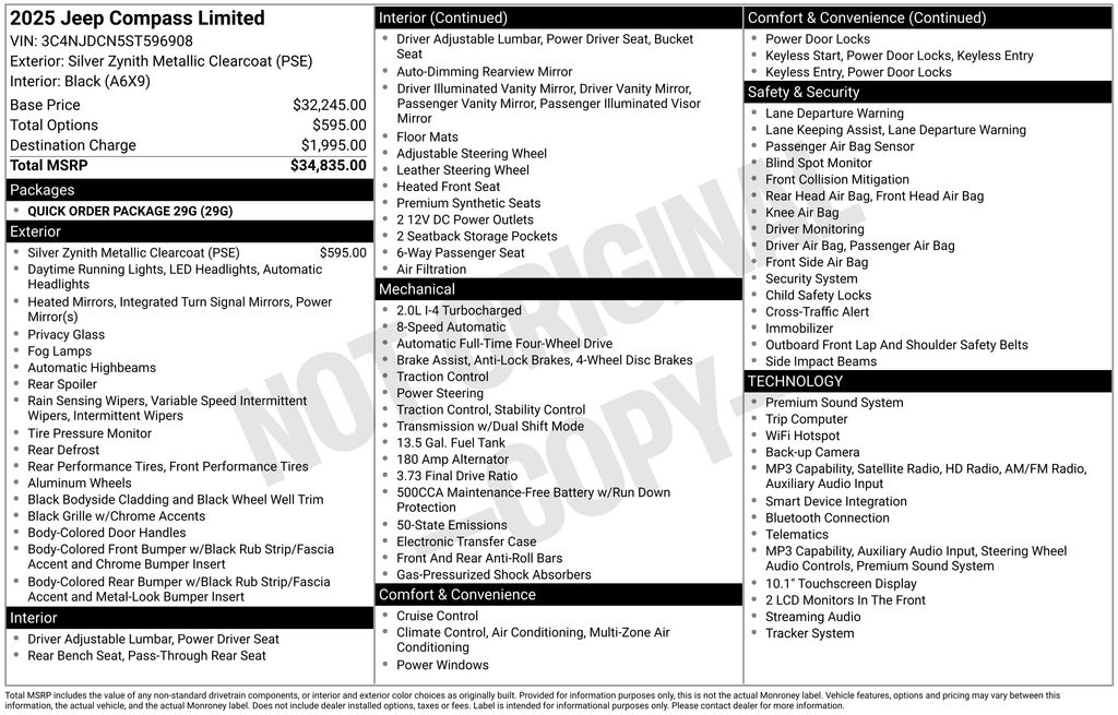 jeep compass 2025 3C4NJDCN5ST596908 image jeep compass 2025 3C4NJDCN5ST596908 image