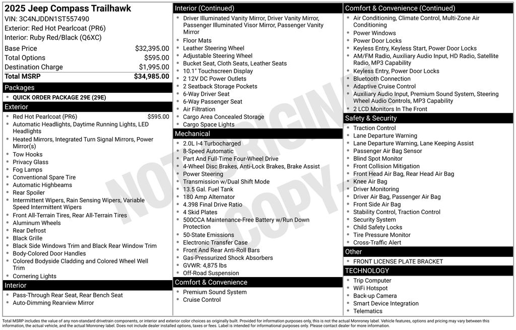 jeep compass 2025 3C4NJDDN1ST557490 image jeep compass 2025 3C4NJDDN1ST557490 image