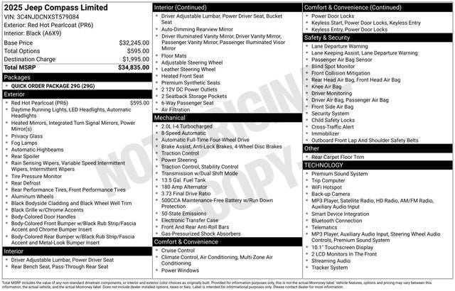 jeep compass 2025 3C4NJDCNXST579084 image jeep compass 2025 3C4NJDCNXST579084 image