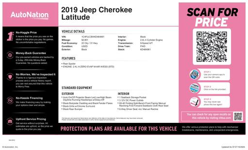 jeep cherokee 2019 1C4PJLCBXKD484961 image jeep cherokee 2019 1C4PJLCBXKD484961 image