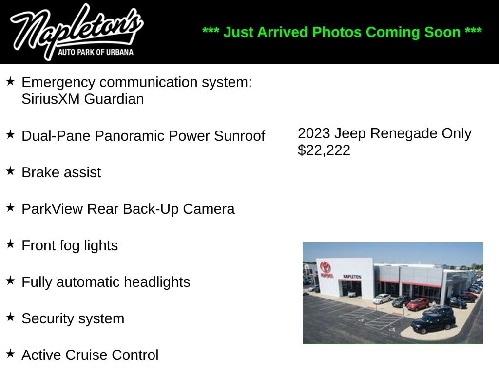 jeep renegade 2023 ZACNJDD16PPP21969 image jeep renegade 2023 ZACNJDD16PPP21969 image