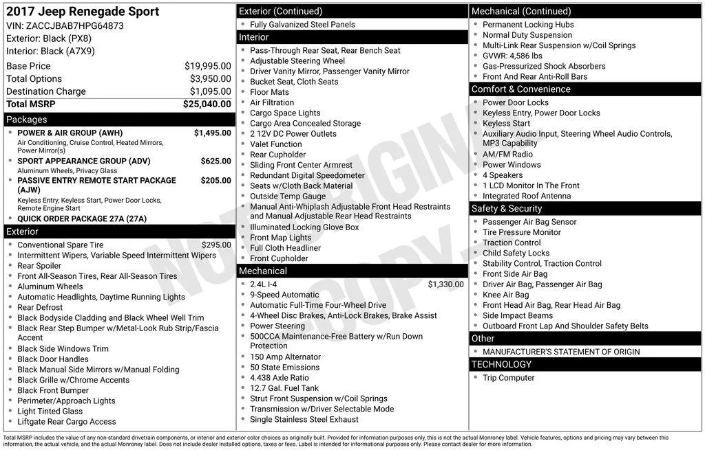 jeep renegade 2017 ZACCJBAB7HPG64873 image jeep renegade 2017 ZACCJBAB7HPG64873 image