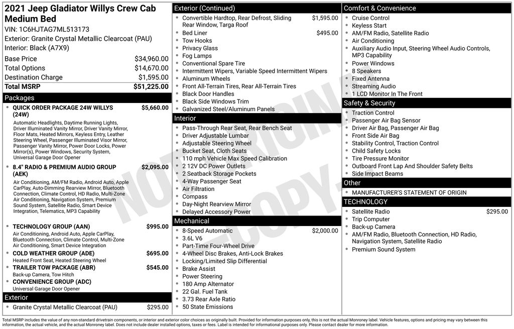 jeep gladiator 2021 1C6HJTAG7ML513173 image jeep gladiator 2021 1C6HJTAG7ML513173 image