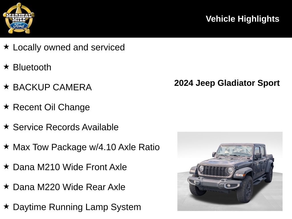 jeep gladiator 2024 1C6JJTAG1RL123551 image jeep gladiator 2024 1C6JJTAG1RL123551 image