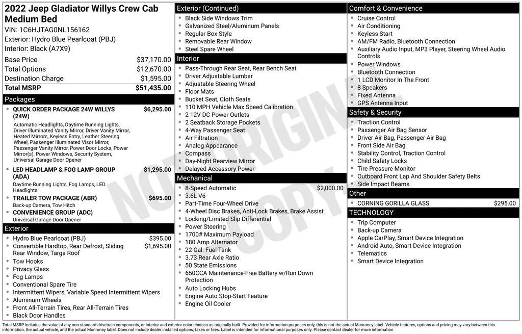 jeep gladiator 2022 1C6HJTAG0NL156162 image jeep gladiator 2022 1C6HJTAG0NL156162 image
