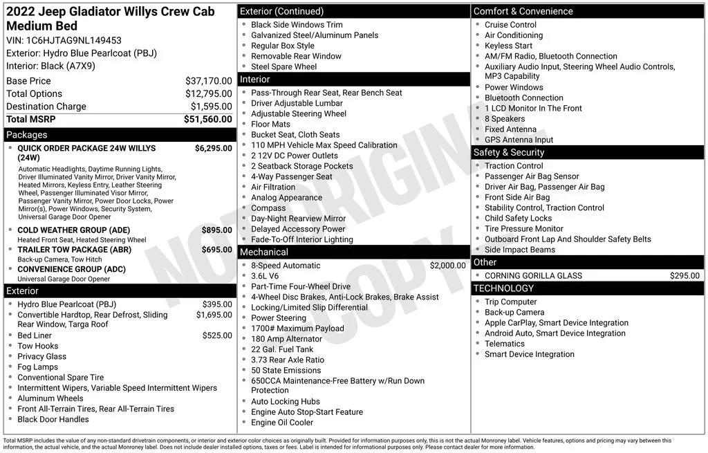 jeep gladiator 2022 1C6HJTAG9NL149453 image jeep gladiator 2022 1C6HJTAG9NL149453 image