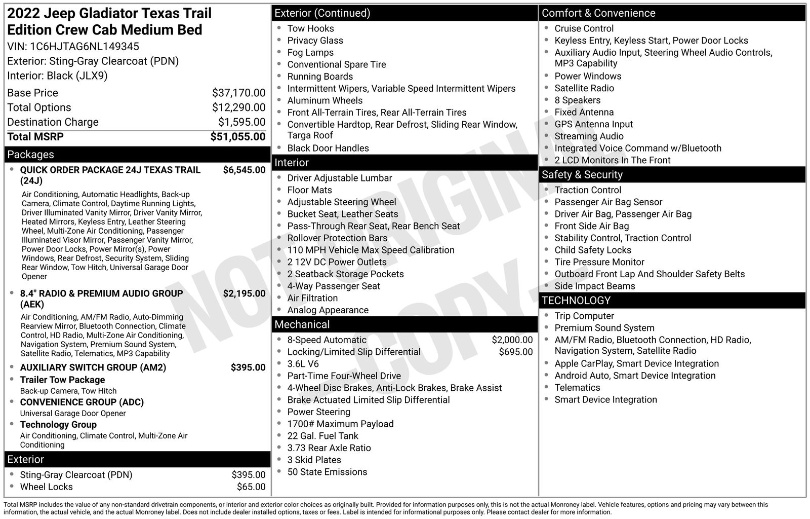 jeep gladiator 2022 1C6HJTAG6NL149345 image jeep gladiator 2022 1C6HJTAG6NL149345 image