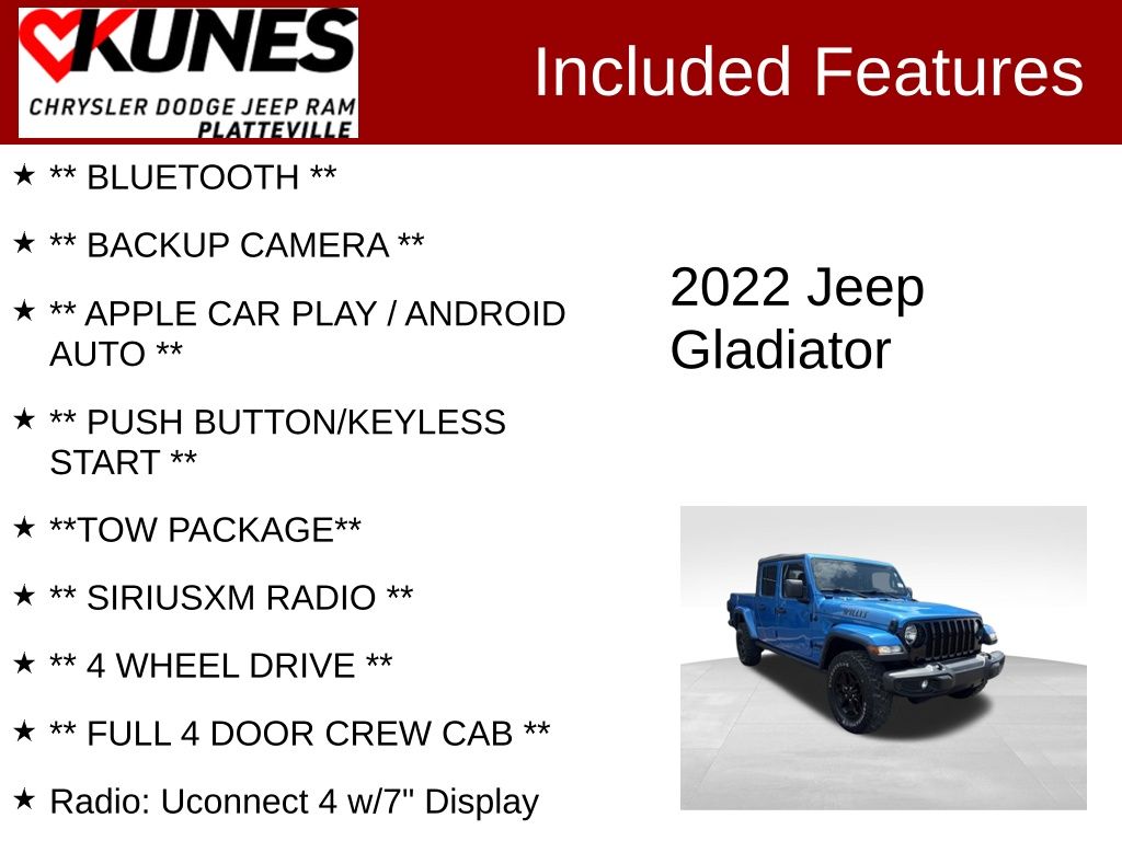 jeep gladiator 2022 1C6HJTAG5NL138501 image jeep gladiator 2022 1C6HJTAG5NL138501 image