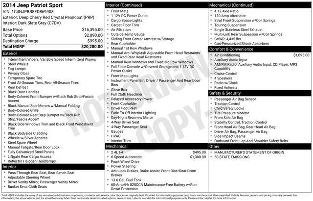 jeep patriot 2014 1C4NJPBB8ED869908 image jeep patriot 2014 1C4NJPBB8ED869908 image