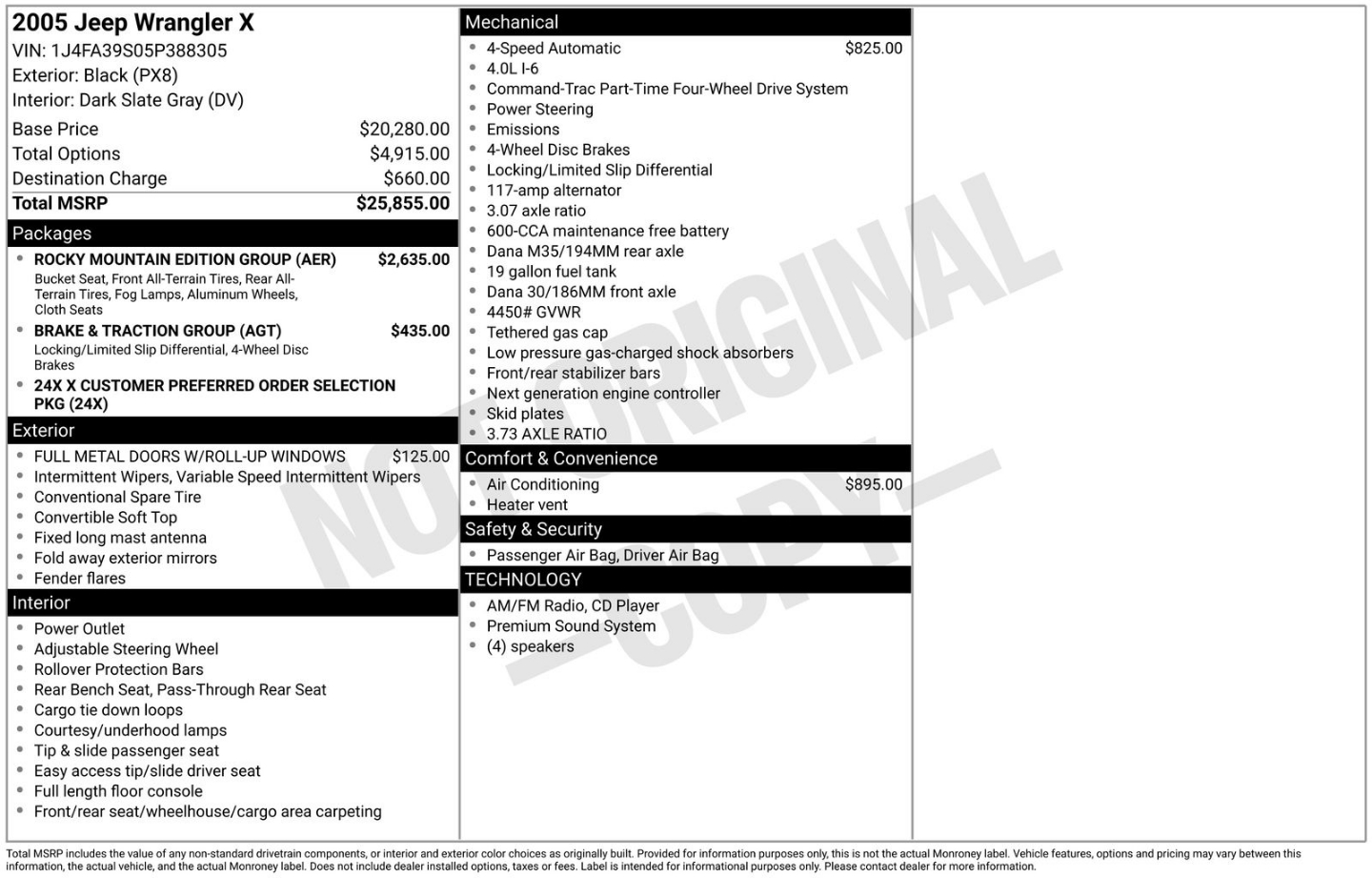 jeep wrangler 2005 1J4FA39S05P388305 image jeep wrangler 2005 1J4FA39S05P388305 image