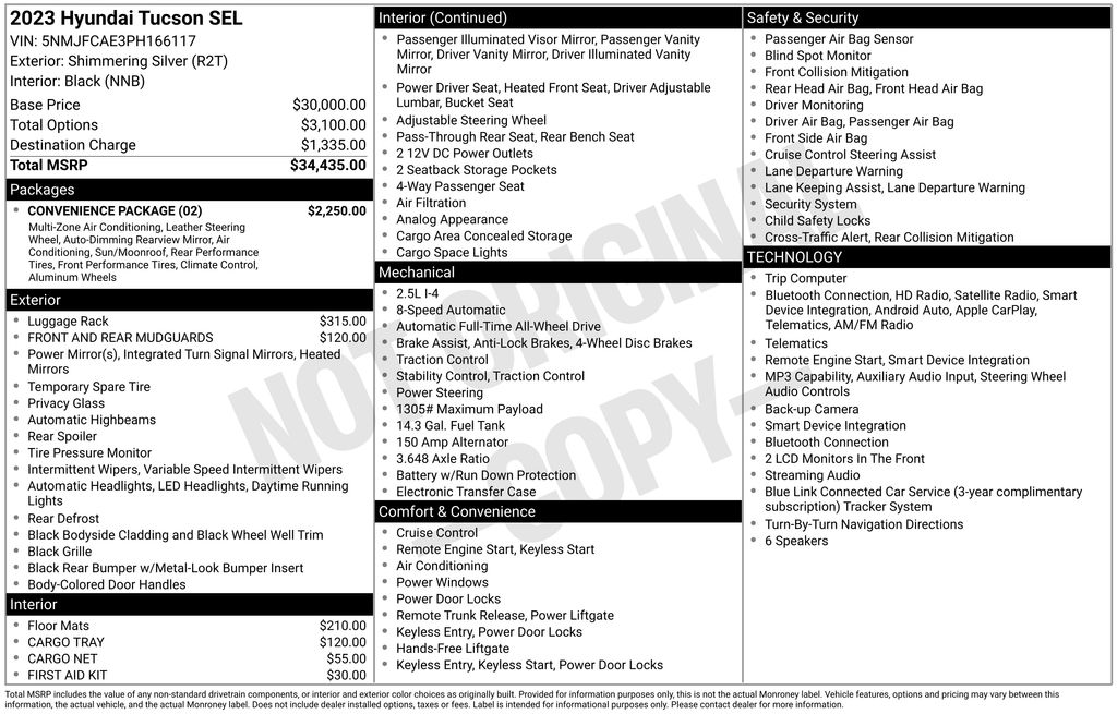 hyundai tucson 2023 5NMJFCAE3PH166117 image hyundai tucson 2023 5NMJFCAE3PH166117 image