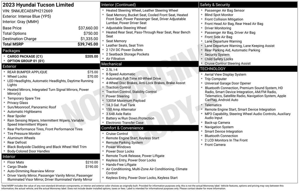 hyundai tucson 2023 5NMJECAE6PH212669 image hyundai tucson 2023 5NMJECAE6PH212669 image