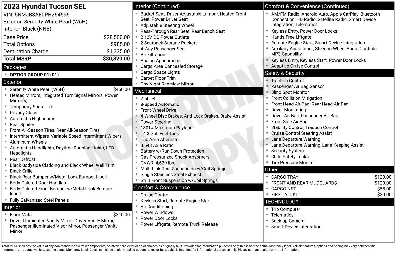 hyundai tucson 2023 5NMJB3AE0PH264596 image hyundai tucson 2023 5NMJB3AE0PH264596 image