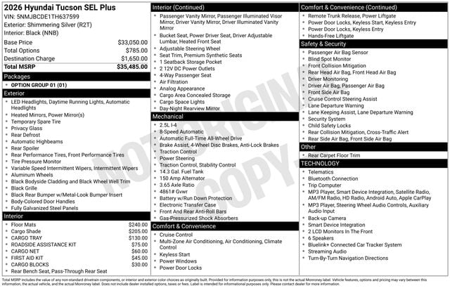 hyundai tucson 2026 5NMJBCDE1TH637599 image hyundai tucson 2026 5NMJBCDE1TH637599 image