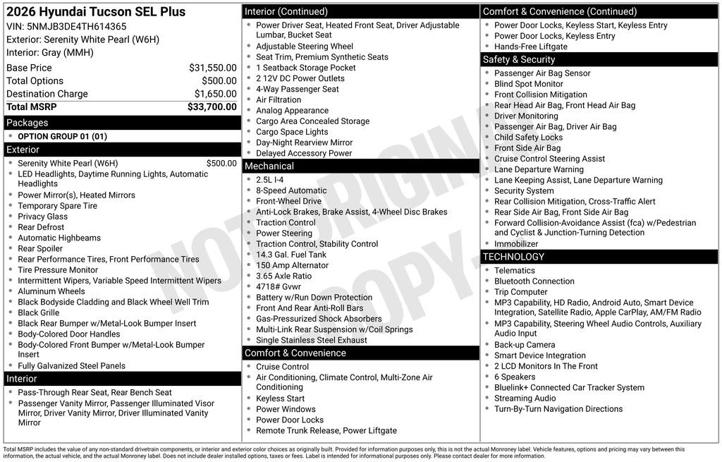 hyundai tucson 2026 5NMJB3DE4TH614365 image hyundai tucson 2026 5NMJB3DE4TH614365 image