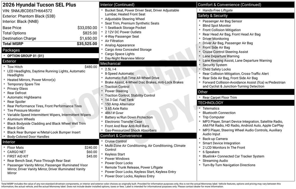 hyundai tucson 2026 5NMJBCDE6TH664572 image hyundai tucson 2026 5NMJBCDE6TH664572 image