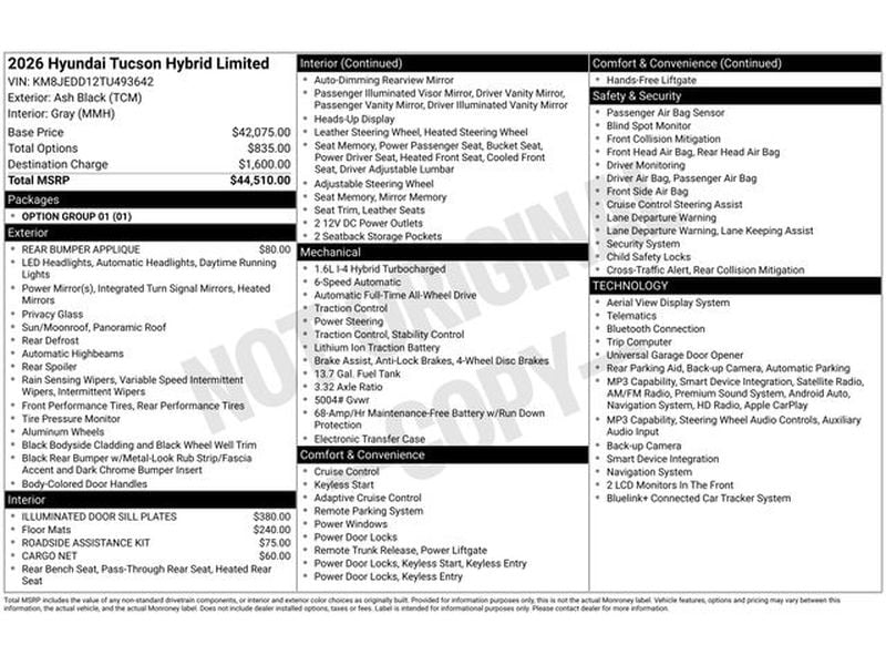 hyundai tucson 2026 KM8JEDD12TU493642 image hyundai tucson 2026 KM8JEDD12TU493642 image