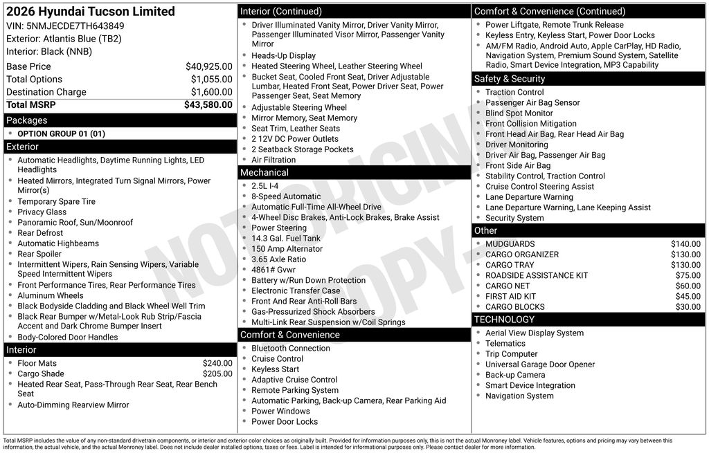 hyundai tucson 2026 5NMJECDE7TH643849 image hyundai tucson 2026 5NMJECDE7TH643849 image
