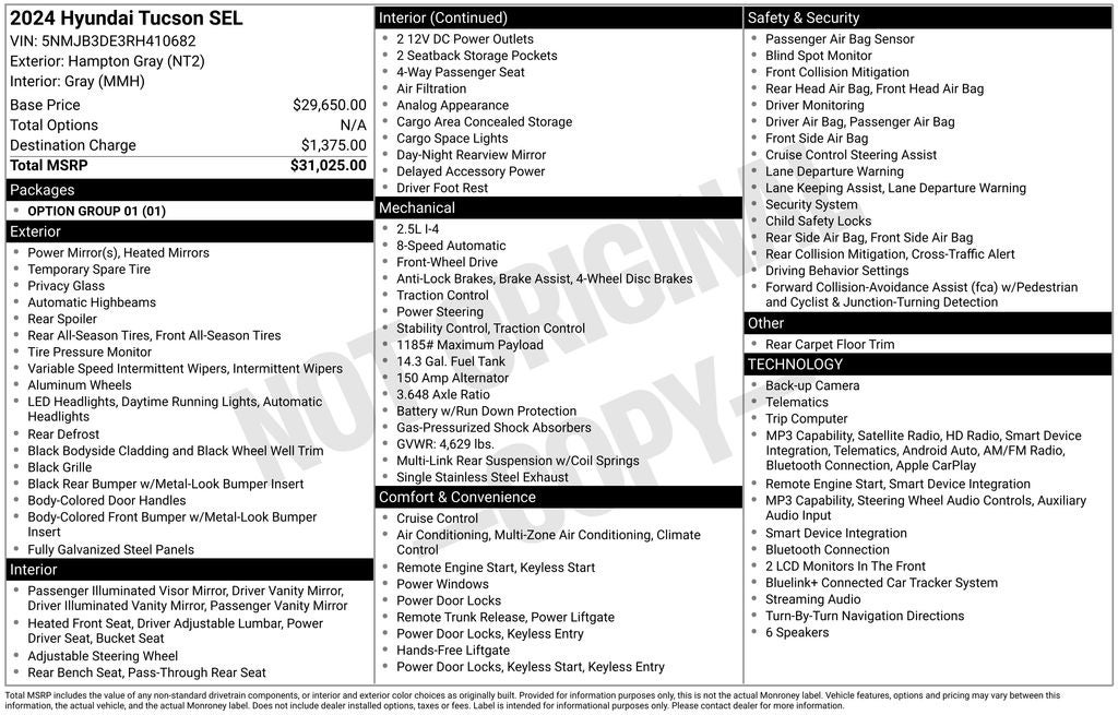 hyundai tucson 2024 5NMJB3DE3RH410682 image hyundai tucson 2024 5NMJB3DE3RH410682 image