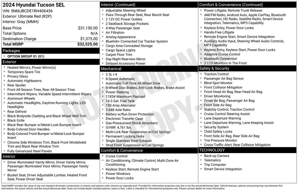 hyundai tucson 2024 5NMJBCDE1RH406436 image hyundai tucson 2024 5NMJBCDE1RH406436 image