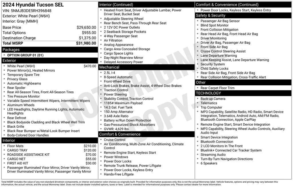 hyundai tucson 2024 5NMJB3DE5RH396848 image hyundai tucson 2024 5NMJB3DE5RH396848 image