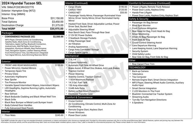 hyundai tucson 2024 5NMJFCDE3RH322770 image hyundai tucson 2024 5NMJFCDE3RH322770 image
