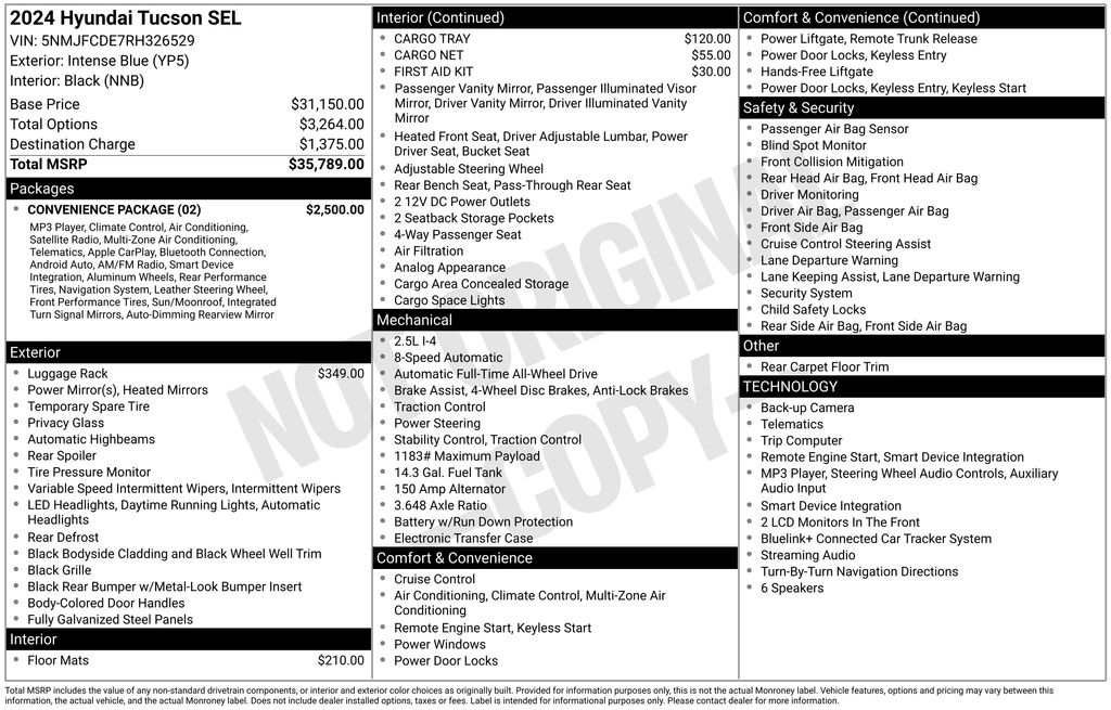hyundai tucson 2024 5NMJFCDE7RH326529 image hyundai tucson 2024 5NMJFCDE7RH326529 image