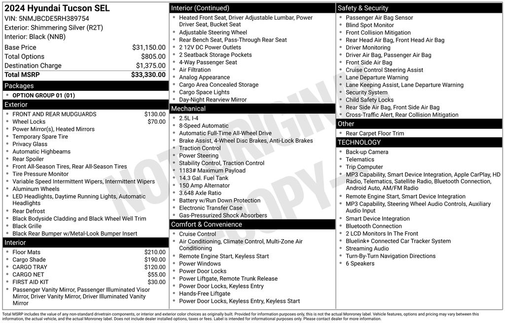 hyundai tucson 2024 5NMJBCDE5RH389754 image hyundai tucson 2024 5NMJBCDE5RH389754 image