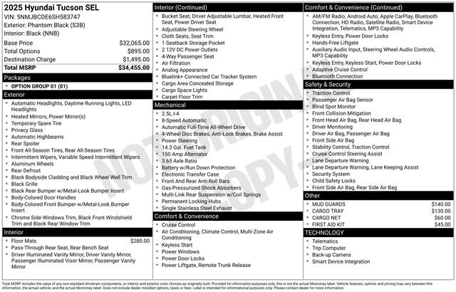 hyundai tucson 2025 5NMJBCDE6SH583747 image hyundai tucson 2025 5NMJBCDE6SH583747 image