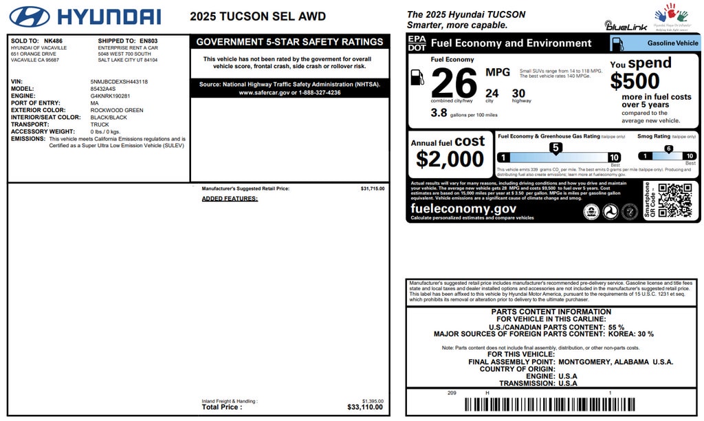 hyundai tucson 2025 5NMJBCDEXSH443118 image hyundai tucson 2025 5NMJBCDEXSH443118 image