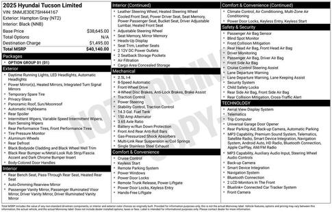 hyundai tucson 2025 5NMJE3DE7SH444167 image hyundai tucson 2025 5NMJE3DE7SH444167 image
