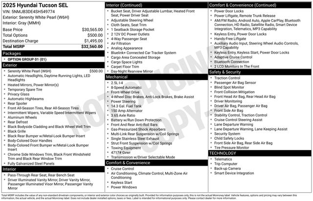 hyundai tucson 2025 5NMJB3DE4SH549774 image hyundai tucson 2025 5NMJB3DE4SH549774 image