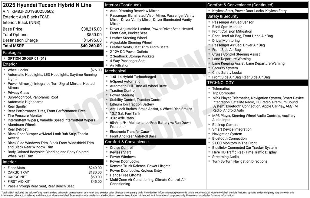 hyundai tucson 2025 KM8JFDD19SU250602 image hyundai tucson 2025 KM8JFDD19SU250602 image