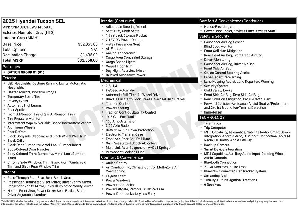 hyundai tucson 2025 5NMJBCDE9SH435933 image hyundai tucson 2025 5NMJBCDE9SH435933 image