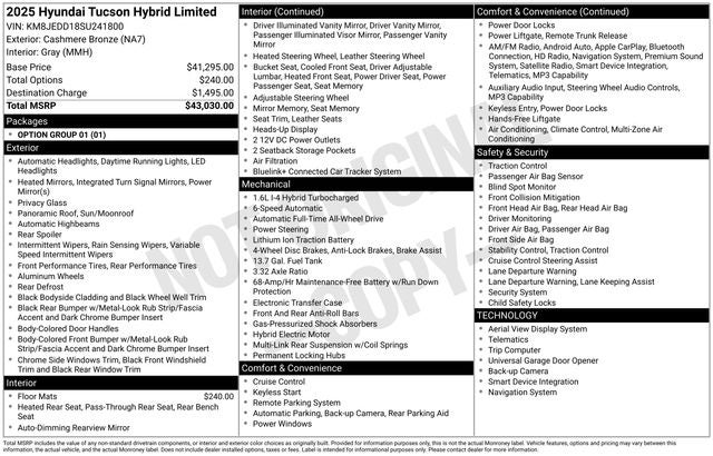 hyundai tucson 2025 KM8JEDD18SU241800 image hyundai tucson 2025 KM8JEDD18SU241800 image