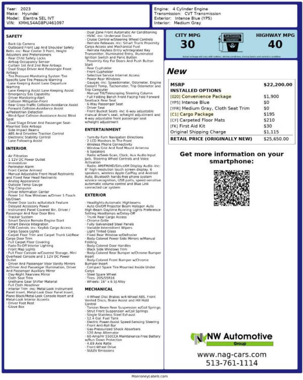 hyundai elantra 2023 KMHLS4AG8PU461097 image hyundai elantra 2023 KMHLS4AG8PU461097 image