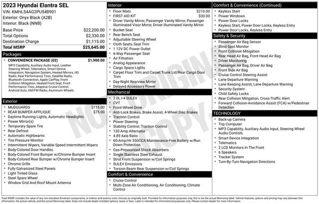 hyundai elantra 2023 KMHLS4AG2PU548901 image hyundai elantra 2023 KMHLS4AG2PU548901 image