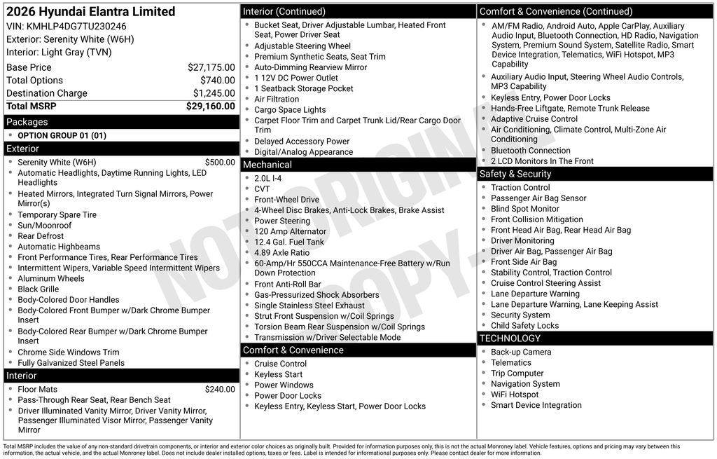 hyundai elantra 2026 KMHLP4DG7TU230246 image hyundai elantra 2026 KMHLP4DG7TU230246 image